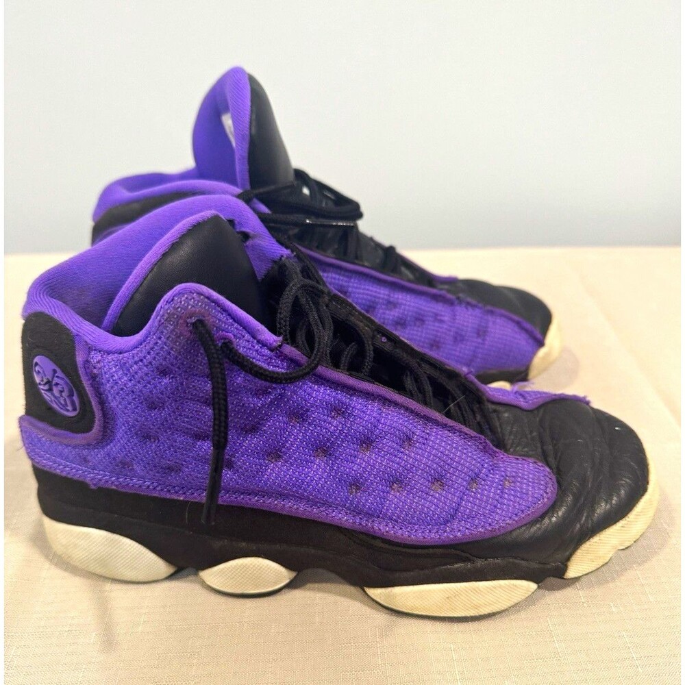 Jordan Air Jordan 13 Retro Kids 6Y Purple/Black Mid Top Sneakers FD4648-501